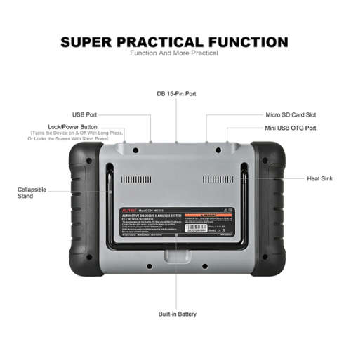 Autel MaxiCOM MK808 OBD2 Diagnostic Tool 7" LCD Touch All System & Service Functions
