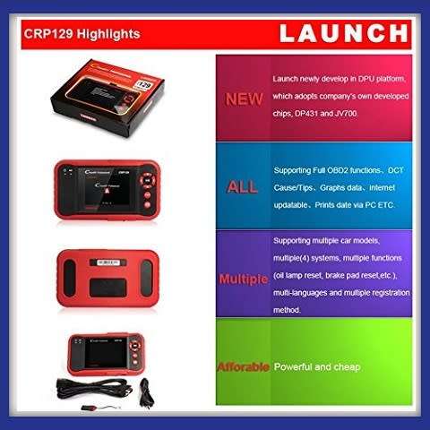 Launch Creader CRP129 Professional Diagnostic System Powerful than Launch CRP123 and Launch Cresette