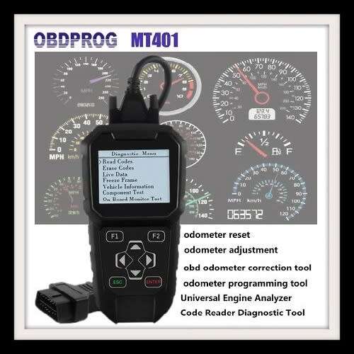 Obdprog MT401 Odometer Adjustment correction tool+OBD2 Scanner Mileage Adjust diagnose Tool