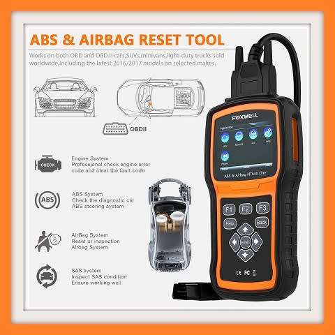 Foxwell NT630 Elite OBD 2 ABS Airbag SRS SAS Crash Data Reset Car Diagnostic Tool