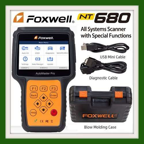 Foxwell NT680 All Systems Scanner with Special Functions.