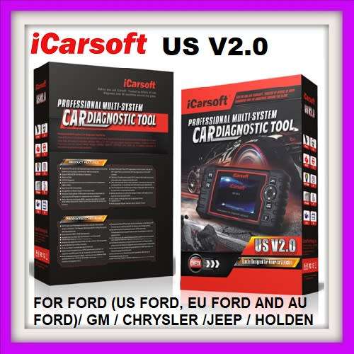 iCARSOFT US V2.0 DIAGNOSTIC TOOL  FOR (US FORD, EU FORD AND AU FORD) GM / CHRYSLER / JEEP / HOLDEN