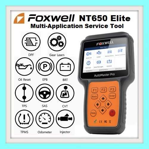 Foxwell NT650Elite Multi-Application Service Tool Latest 2019 version