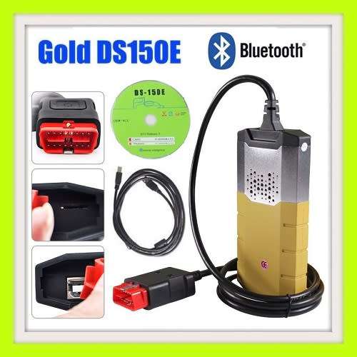 VD TCS CDP (LIKE THE DELPHIS DS150E) PRO GOLD BLUETOOTH OBD OBD2 DIAGNOSTIC TOOL + CASE