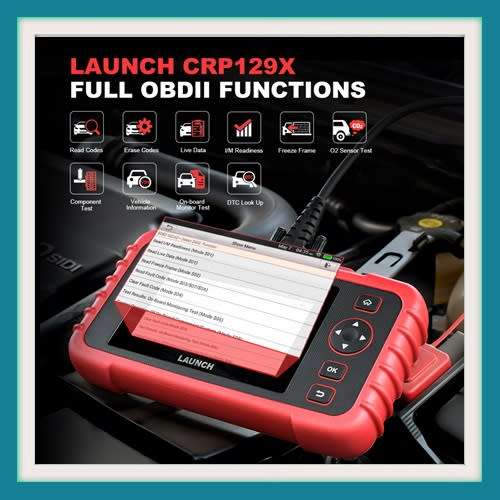 Launch CRP129X OBD2 Scan Tool 4 System Diagnoses with Oil Reset, EPB / SAS / TPMS, Throttle Service,