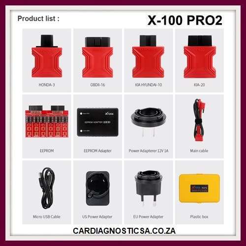 XTool X100 Pro2 OBD2 Auto Key Programmer/Mileage adjustment Including EEPROM Code Reader