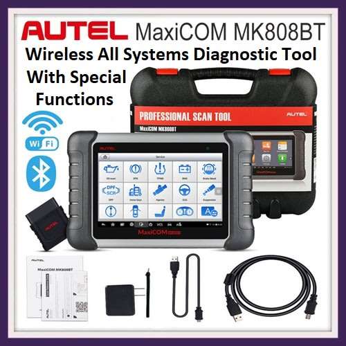 Autel MaxiCOM MK808BT Diagnostic Tool with MaxiVCI Supports Full System Diagnosis