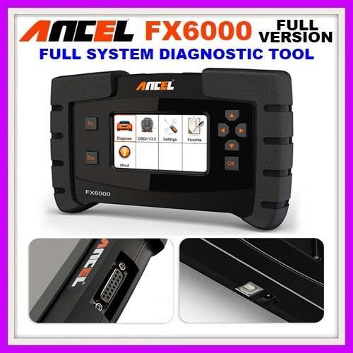 Ancel FX6000 Diagnostic Tool Full Version All System Scanner Code Reader With Adapters