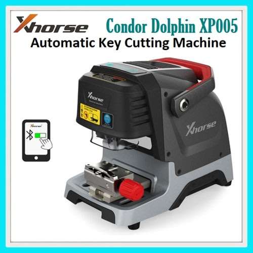 Xhorse Condor Dolphin XP005 Key Cutting Machine Works with Phone Application Via Bluetooth