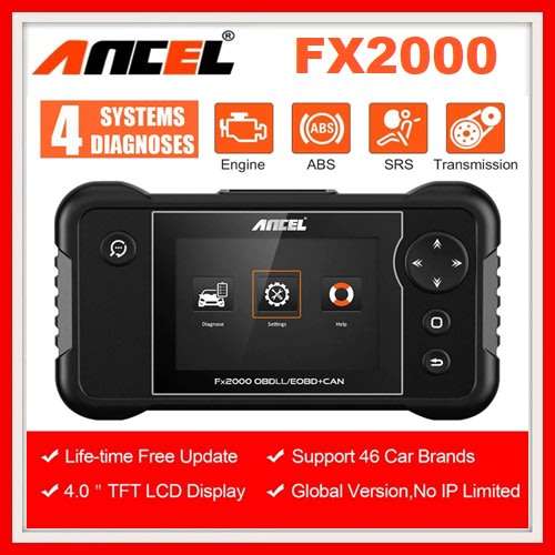 Ancel FX2000 OBD2 Code Reader OBDII Scanner For Engine ABS SRS AT