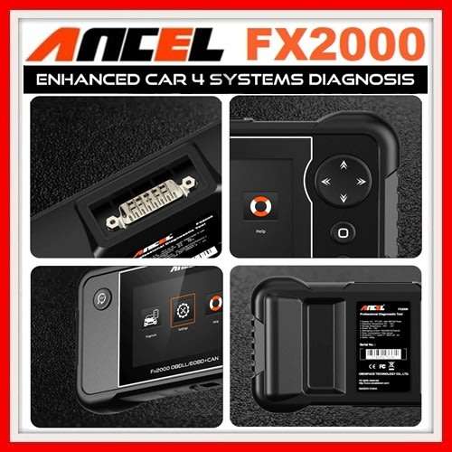 Ancel FX2000 OBD2 Code Reader OBDII Scanner For Engine ABS SRS AT