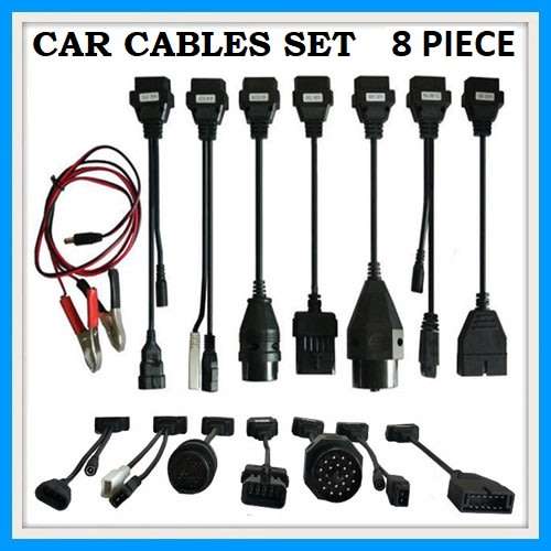 Adapter Cables For delphi DS150E cdp OBD2 OBDII Cars Diagnostic Interface Tool Full Set 8 Piece