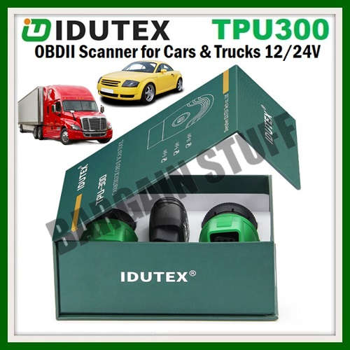iDutex TPU300 Heavy Duty Truck & Cars OBDII Scanner Bluetooth 12V/24V Support Android