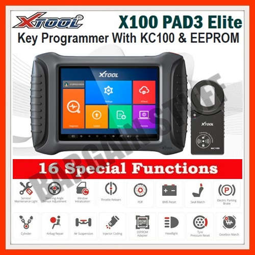 XTool X100 PAD3 Elite Professional Tablet Key Programmer With KC100 & EEPROM Adapter