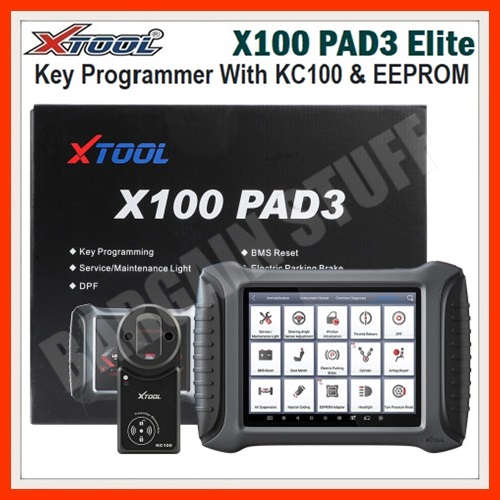 XTool X100 PAD3 Elite Professional Tablet Key Programmer With KC100 & EEPROM Adapter