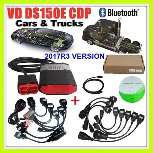 Delphi DS150E Pro PLus OBD2 Diagnostic Tool with 2017R3 Software + 8 Car & Truck Cables