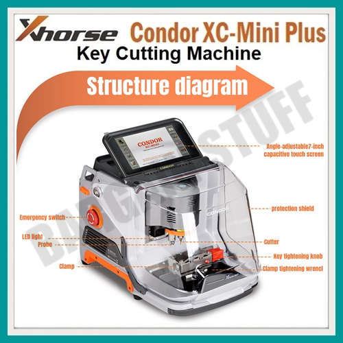 Xhorse Condor XC-Mini Plus Key Cutting Machine Built in Database