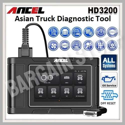 Ancel HD3200 All System Heavy Duty Truck Diagnostic Scanner For Asian Truck