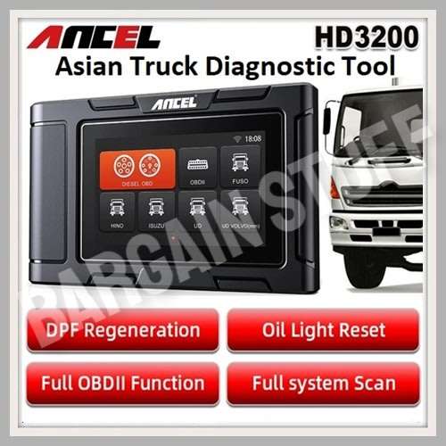 Ancel HD3200 All System Heavy Duty Truck Diagnostic Scanner For Asian Truck