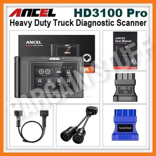 Ancel HD3100 Pro Heavy Duty Truck Full System Diagnostic Scanner