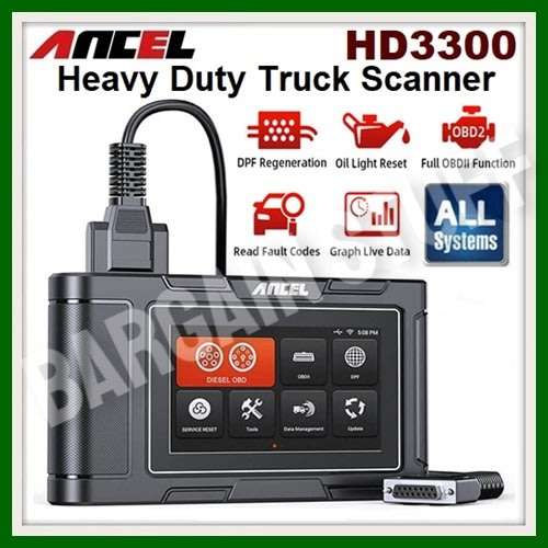 Ancel HD3300 Full System Diesel Truck Diagnostic Scanner