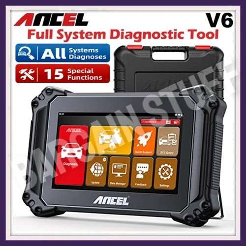 Ancel V6 OBD2 Professional Full System Car Diagnostic Tool With Special Functions + Bi-Directional
