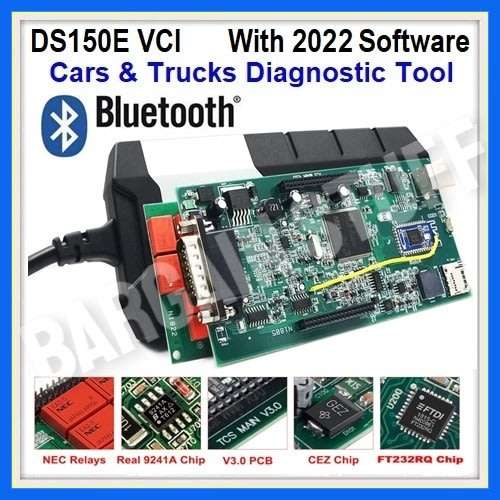 Delphi DS150E (Like Delphi) OBDII Bluetooth Diagnostic Tool Latest software 2021 Cars & Trucks.