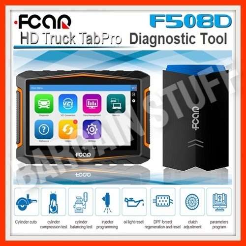 FCar F508D HD Truck TabPro Heavy Duty Diesel Diagnostic Tool