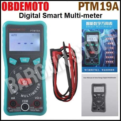 OBDEMoto PTM19A 2000 counts Digital Multi-Meter