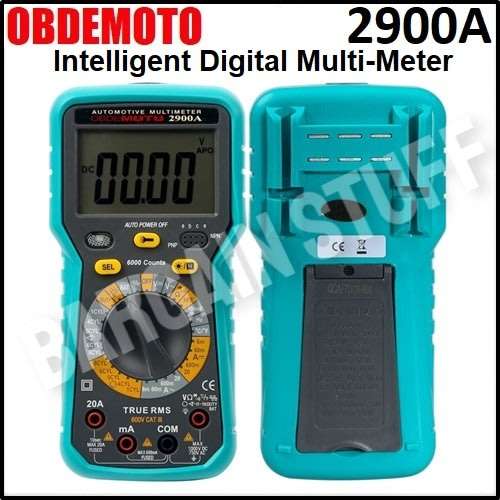 OBDEMoto 2900A 6000 Counts Automotive Multi-meter with Anti burnt function professional tool
