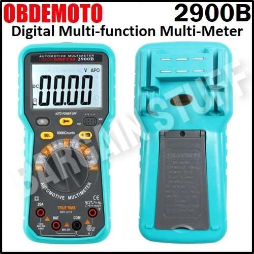 OBDEMoto 2900B 6000 counts Automotive Digital Multi-meter with Rotational Speed Measurement
