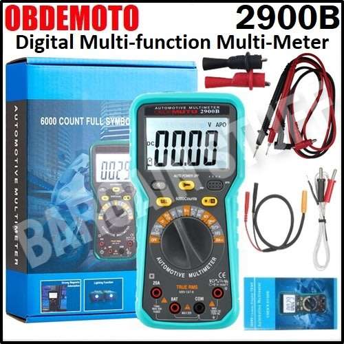 OBDEMoto 2900B 6000 counts Automotive Digital Multi-meter with Rotational Speed Measurement