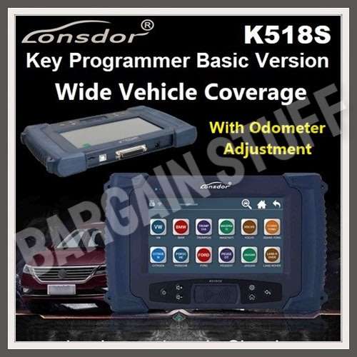 Lonsdor K518S Key Programmer with Odometer Correction Supports VW 4th&5th IMMO