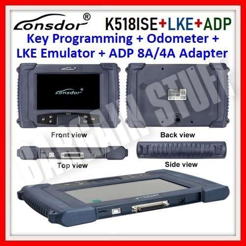 Lonsdor K518ISE Key Programmer Plus LKE Emulator and Super ADP 8A/4A Adapter