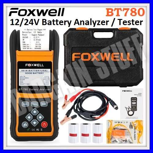 Foxwell BT780 Battery Analyzer with Built-in Thermal Printer