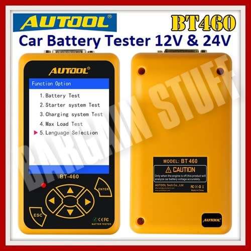 Autool BT460 Car Battery Tester for 12V and 24V