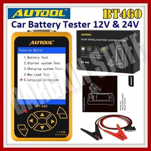 Autool BT460 Car Battery Tester for 12V and 24V