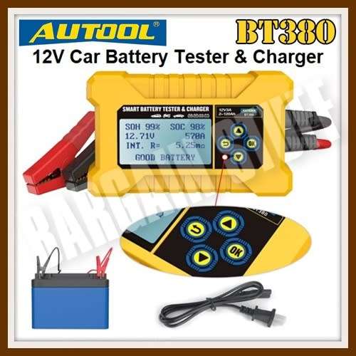 Autool BT380 12V Car Battery Tester & Battery Charger