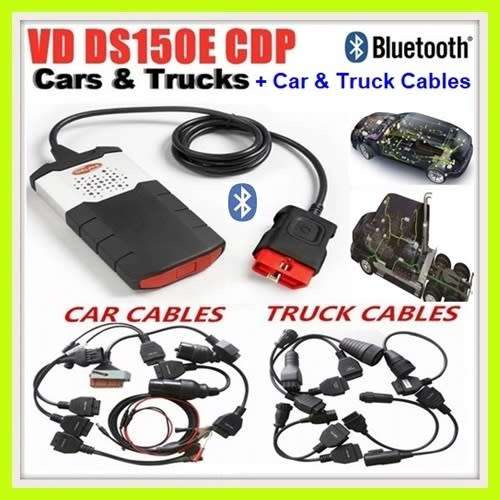 Delphi DS150E Pro PLus OBD2 Diagnostic Tool with 2020.23 Software + 8 Car & Truck Cables