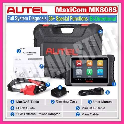 Autel MaxiCOM MK808S OBD2 Car Diagnostic Scan Tool With 36+ Special Functions New Upgrated Virsion