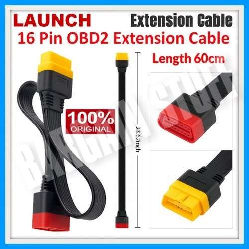 Launch OBD2 Extension Cable 60cm 16Pin male to Female
