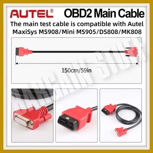 Autel OBDII Main Cable For Autel MS908/ MK908P/ MS906/ MK808/ MX808/ DS808/ MK906/ MD806/ MD806 PRO