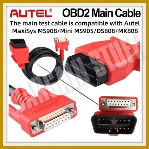 Autel OBDII Main Cable For Autel MS908/ MK908P/ MS906/ MK808/ MX808/ DS808/ MK906/ MD806/ MD806 PRO