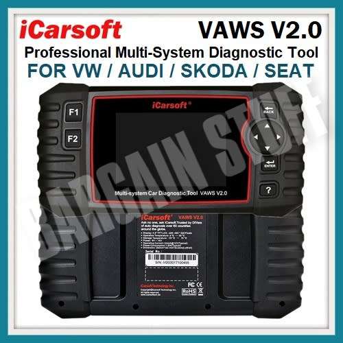 iCarsoft VAWS V2.0 for Audi / VW / Seat / Soda OIL Reset + EPB + BMS + DPF + SAS + ETC + INJ + OBDII