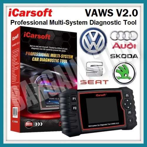 iCarsoft VAWS V2.0 for Audi / VW / Seat / Soda OIL Reset + EPB + BMS + DPF + SAS + ETC + INJ + OBDII