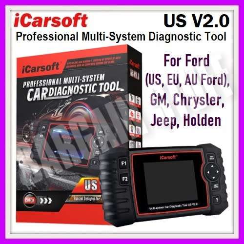 iCarsoft US V2.0 Diagnostic Tool For (US Ford, EU Ford And AU Ford) GM / Chrysler / Jeep / Holden