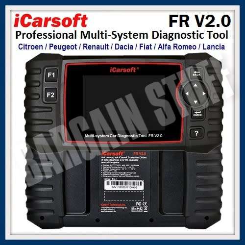 iCarsoft FR V2.0 Multi-System Diagnostic Tool for Citroen/Peugeot/Renault/Dacia/Fiat/Alfa Romeo