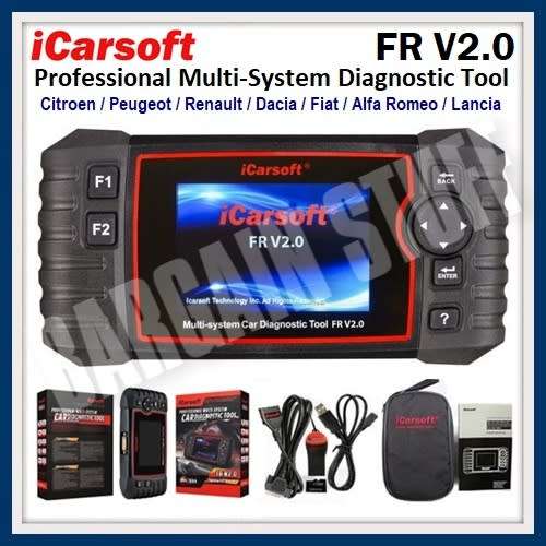 iCarsoft FR V2.0 Multi-System Diagnostic Tool for Citroen/Peugeot/Renault/Dacia/Fiat/Alfa Romeo