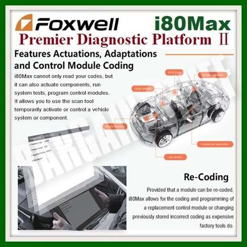 Foxwell i80Max Premier Diagnostic Platform With Special Functions & ECU Coding