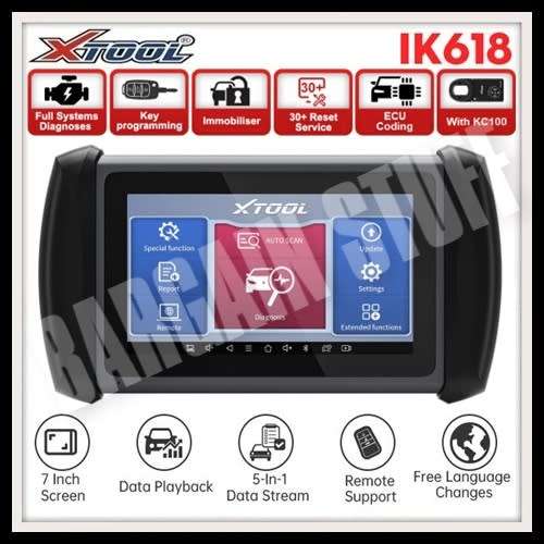 XTool IK618 Key Programmer and Diagnostics tool with Special Functions & KC100